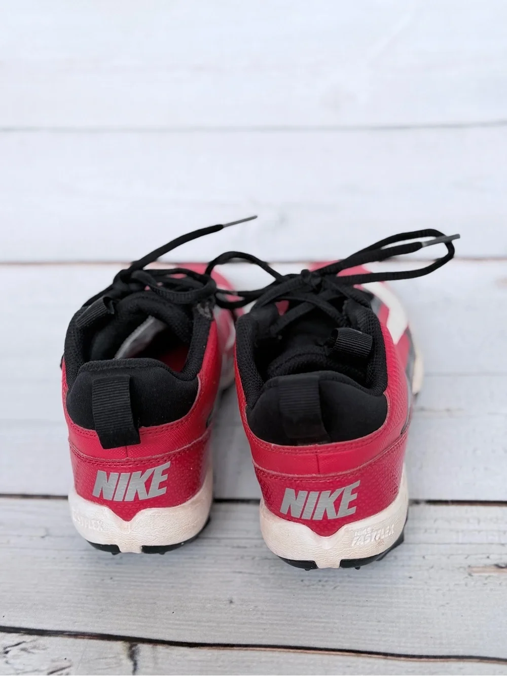 Nike Kids Red, Black & White Athletic Sneakers